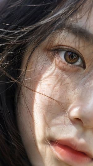 Macro Japanese Beauty Portrait - AI image template preview