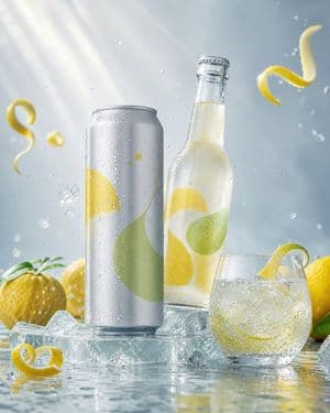 Luxury Citrus Sparkling Drink Advertisement preview