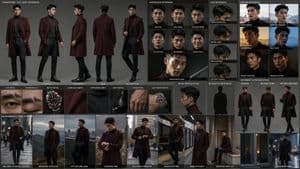 Cinematic Detective Character Sheet preview