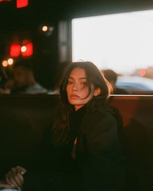Cinematic Retro Diner Portrait - AI image template preview