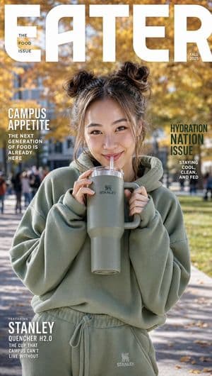 Korean Woman Stanley Tumbler Magazine Cover preview