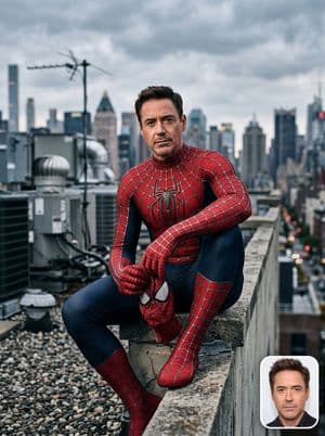 Spider-Man Rooftop Suit Portrait preview