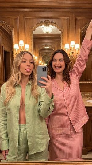 Photorealistic Mirror Selfie of Two Women preview