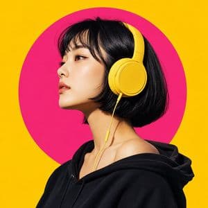 Pop-Art Portrait of East Asian Woman preview