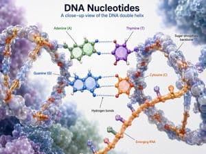 DNA Nucleotides 3D Infographic preview