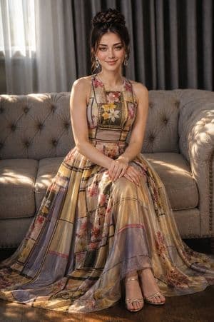 Luxury Patchwork Gown Portrait preview