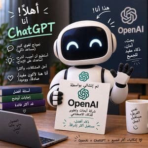 Arabic ChatGPT Robot OpenAI Poster preview