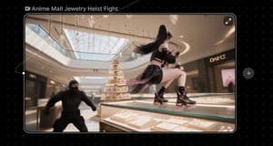Anime Mall Jewelry Heist Fight preview