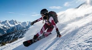 Action Snowboarder Mountain Shot preview