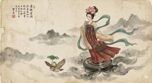 Fairy on Robotic Vacuum Ink Painting preview
