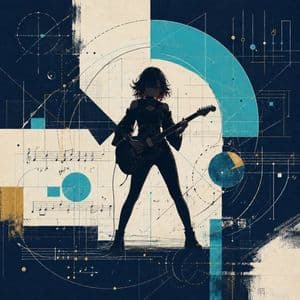 Abstract Rock Guitarist Album Art preview