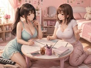 Anime Girls Composing Music preview