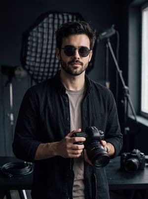 Cinematic Photographer Studio Portrait preview