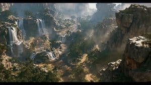 Cinematic Rocky Waterfall Valley preview