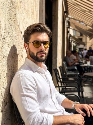 Sunny European Street Portrait preview