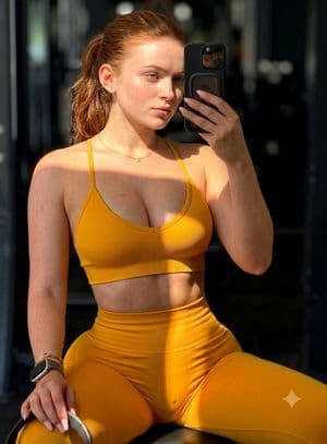 Fitness Mirror Selfie in Modern Studio preview