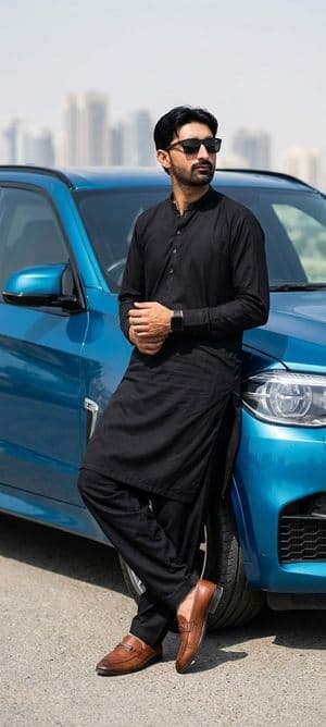 Pakistani Man with Luxury BMW preview
