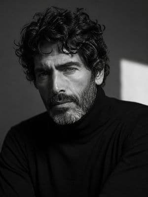 Rugged Masculine B&W Portrait preview
