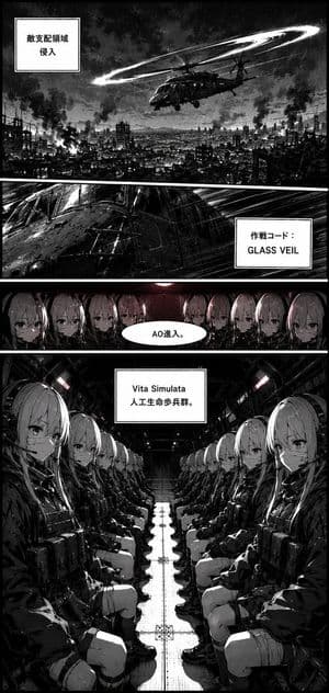 Retro Manga Helicopter Infiltration preview