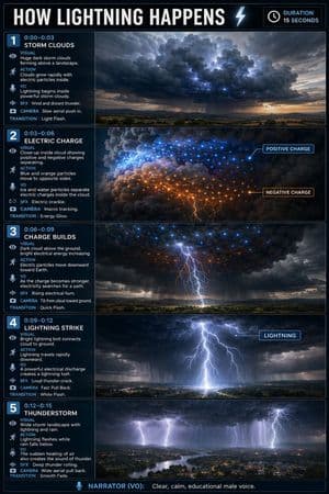 Educational Lightning Storyboard Infographic preview