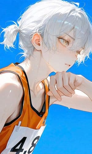 Sweaty Anime Runner Portrait preview