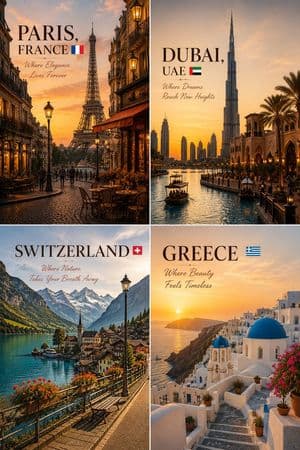 Luxury Travel Poster Grid preview
