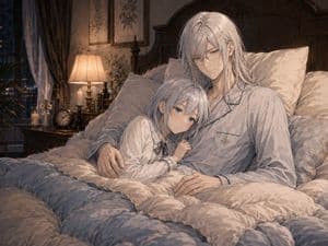 Cozy Pajama Bed Illustration preview