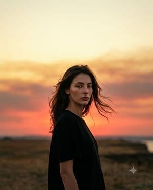Cinematic Sunset Fashion Portrait preview