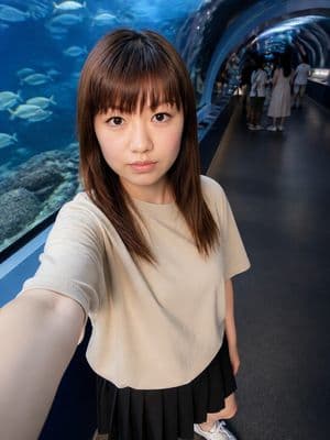 Aquarium Tunnel Selfie Photography preview