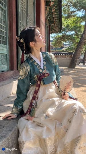 Traditional Korean Hanbok Portrait preview