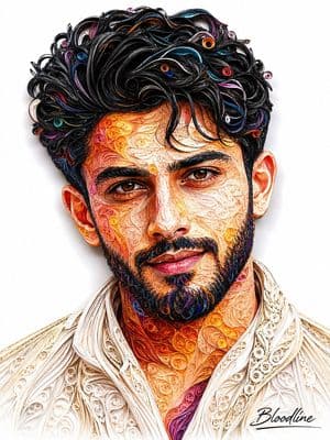 3D Quilling Paper Art Portrait preview