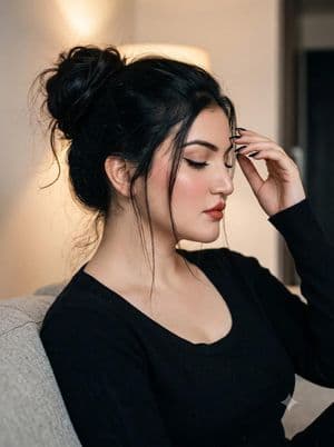 South Asian Woman Side Profile preview