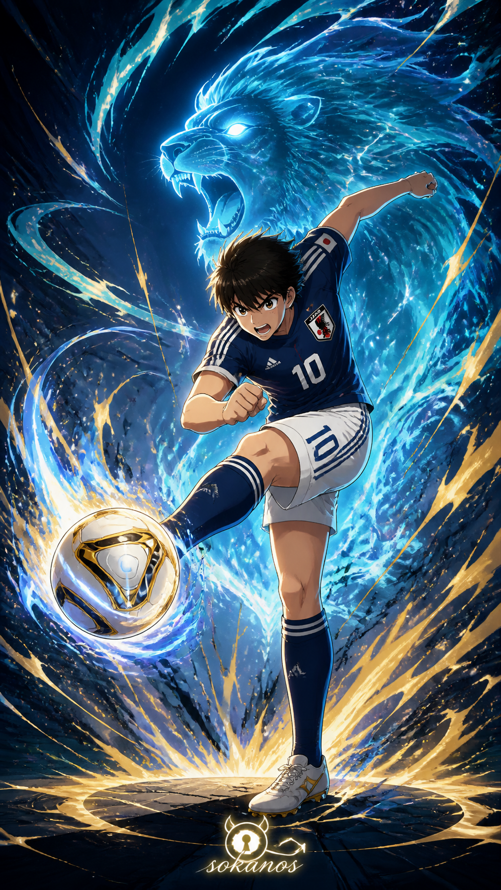 captain-tsubasa-anime-world-cup-poster - AI image template preview