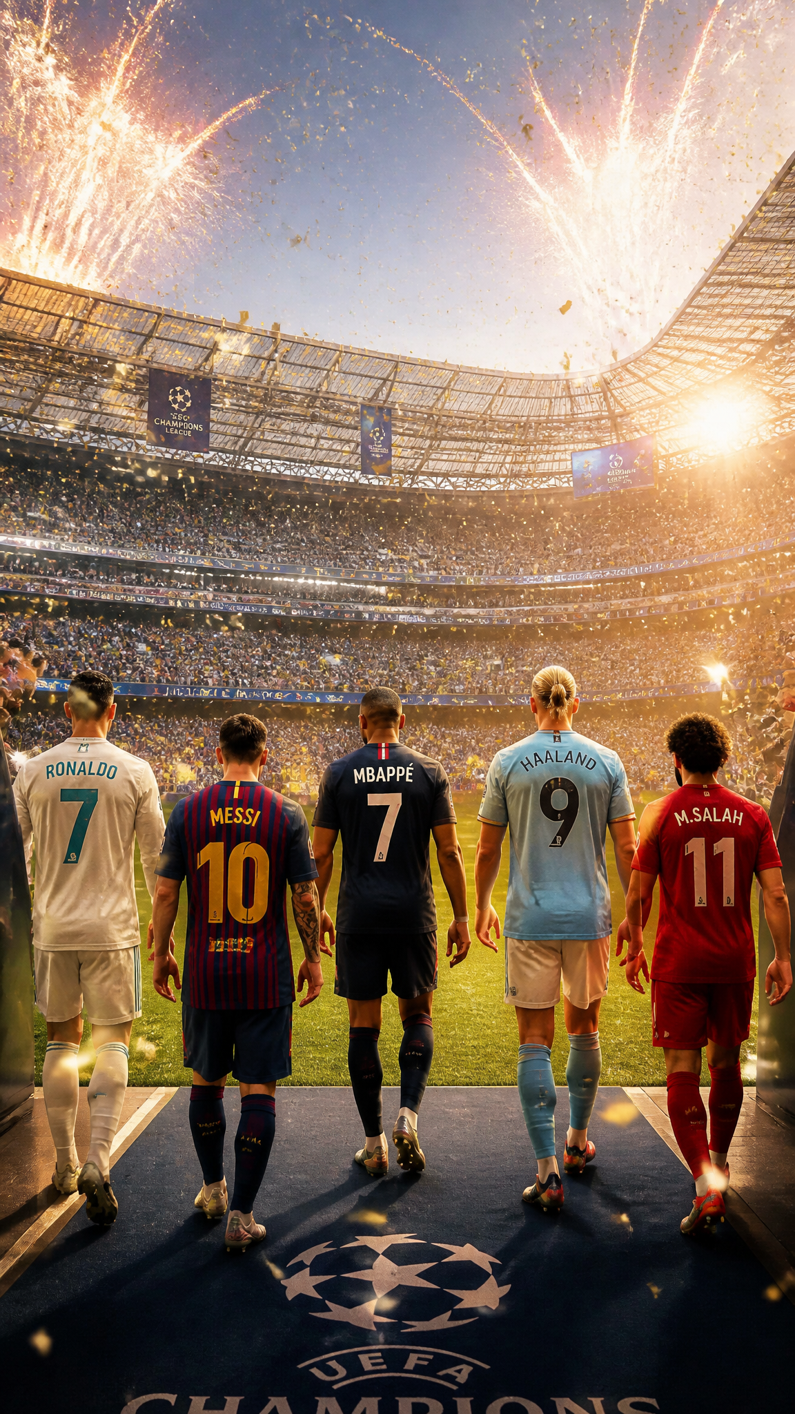 legends-tunnel-golden-confetti-entrance-poster - AI image template preview