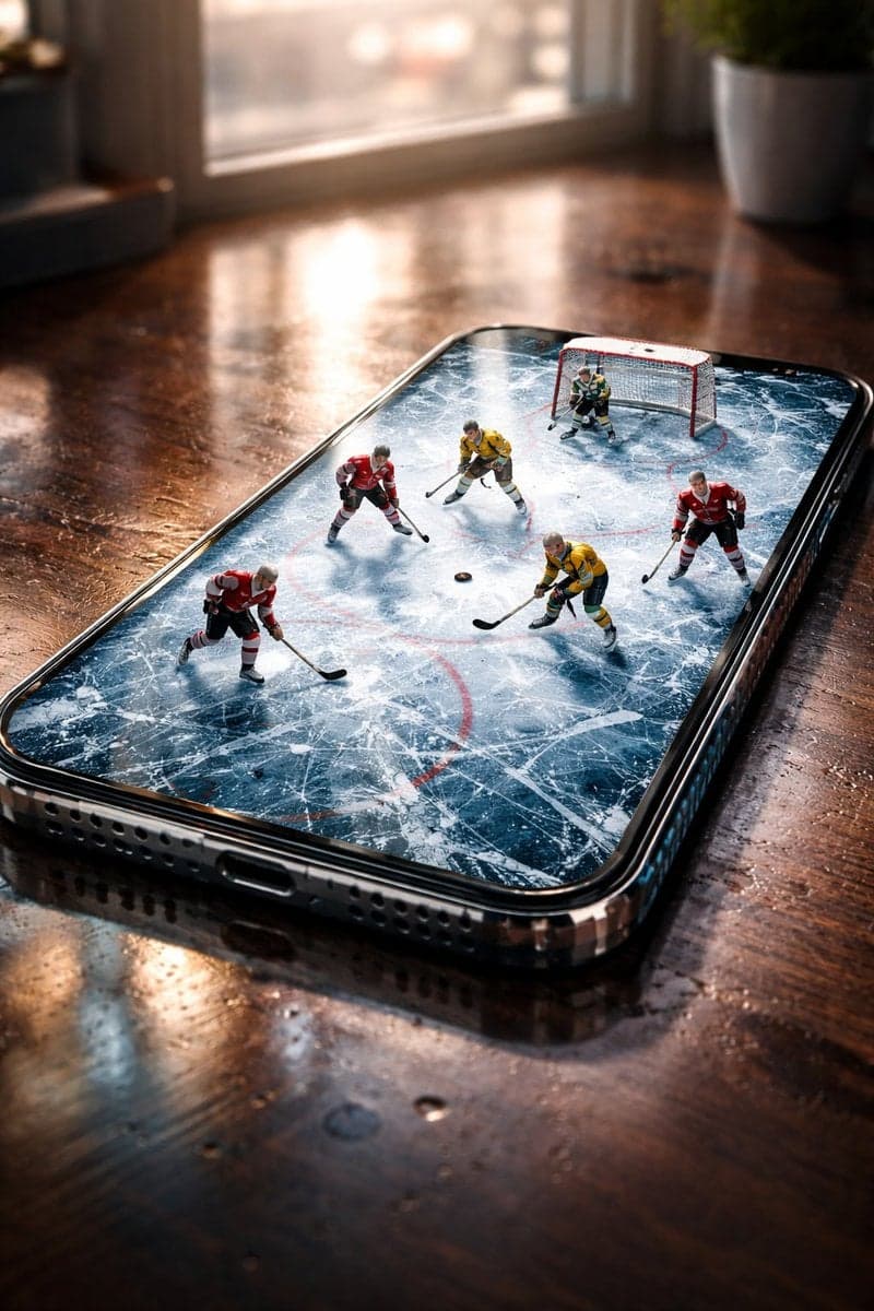Hyper-realistic, stylish vertical poster featuring a smartphone lying - AI image template preview