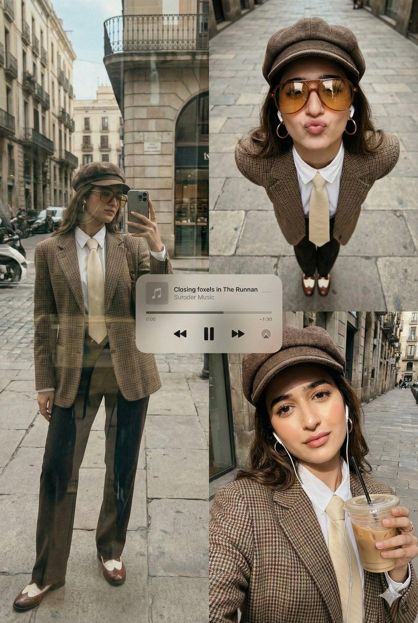 This image into a 64K DSLR shot resolution of A stylish urban fashion - AI image template preview