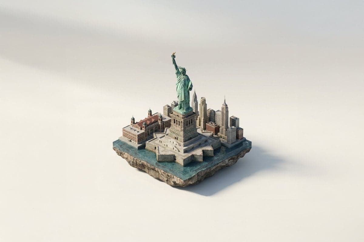 A miniature isometric architectural diorama accurately reflecting its - AI image template preview
