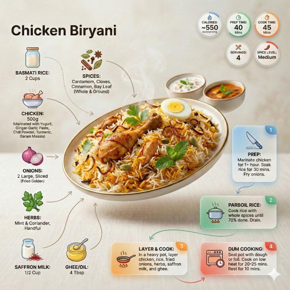 Ultra-clean modern recipe infographic - AI image template preview