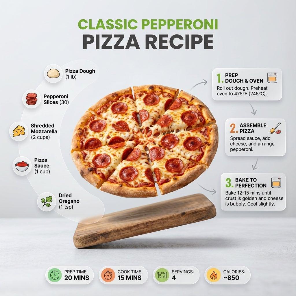 Ultra-clean modern recipe infographic - AI image template preview