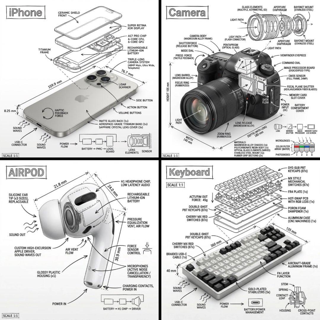 Infographic image combining a realistic photograph or photoreal render - AI image template preview