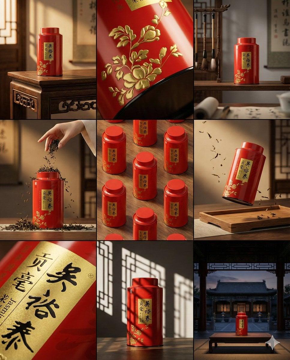 A clean 3 3 storyboard grid with nine equal-sized panels and an overall - AI image template preview