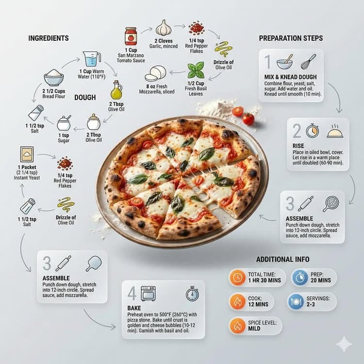 Ultra-clean modern recipe infographic - AI image template preview