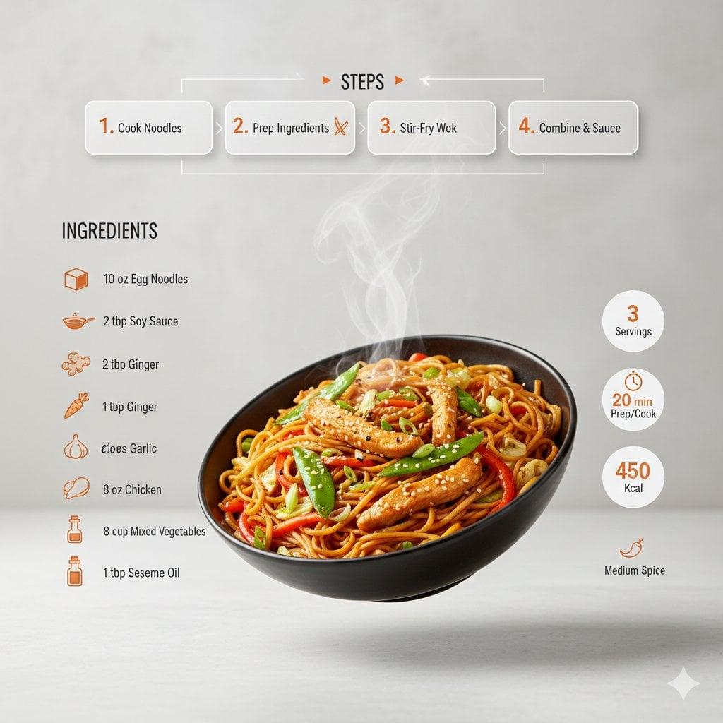 Ultra-clean modern recipe infographic - AI image template preview