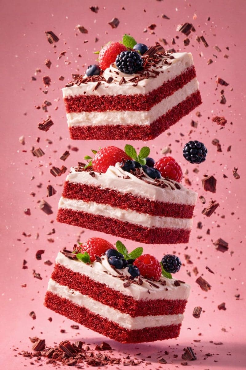 Slightly angled, front face visible, top frosting facing upward - AI image template preview