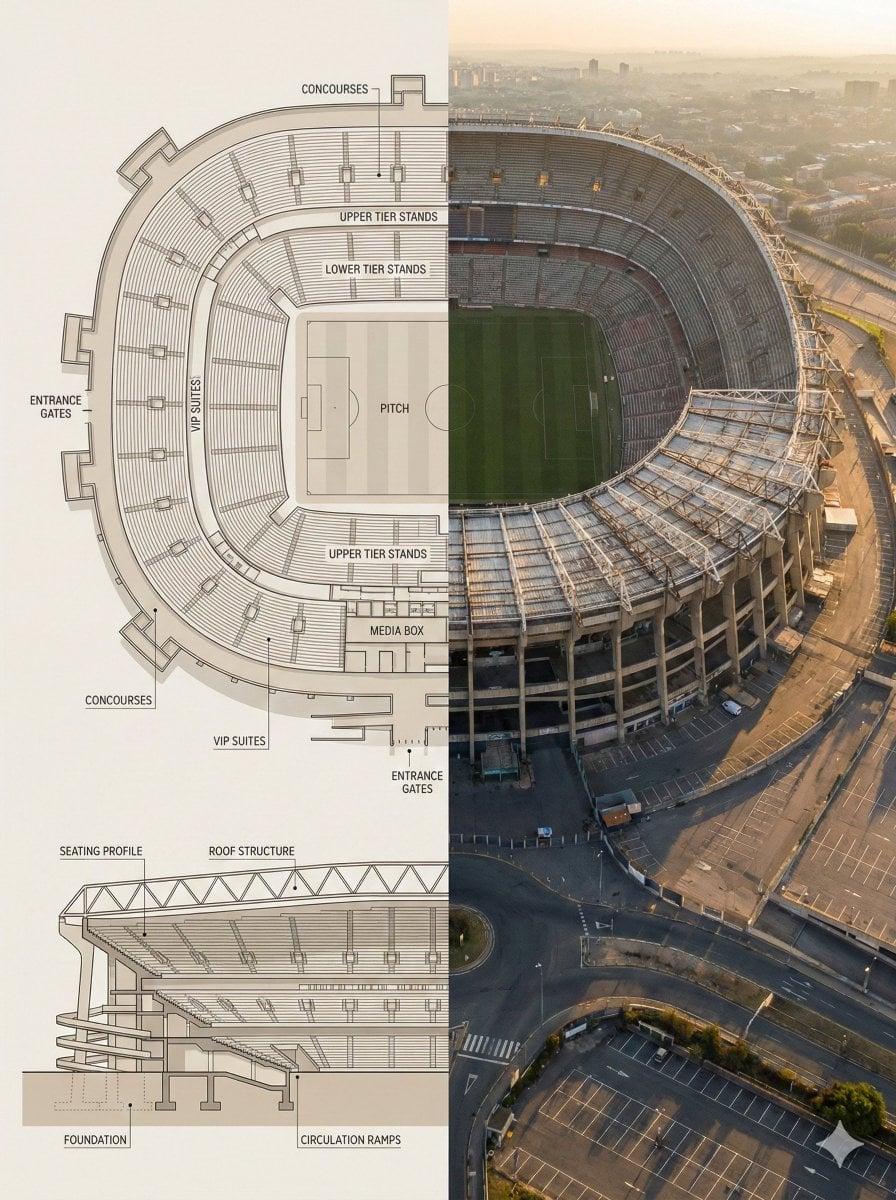 Split composition image, left and right halves clearly divided in 16 9 - AI image template preview