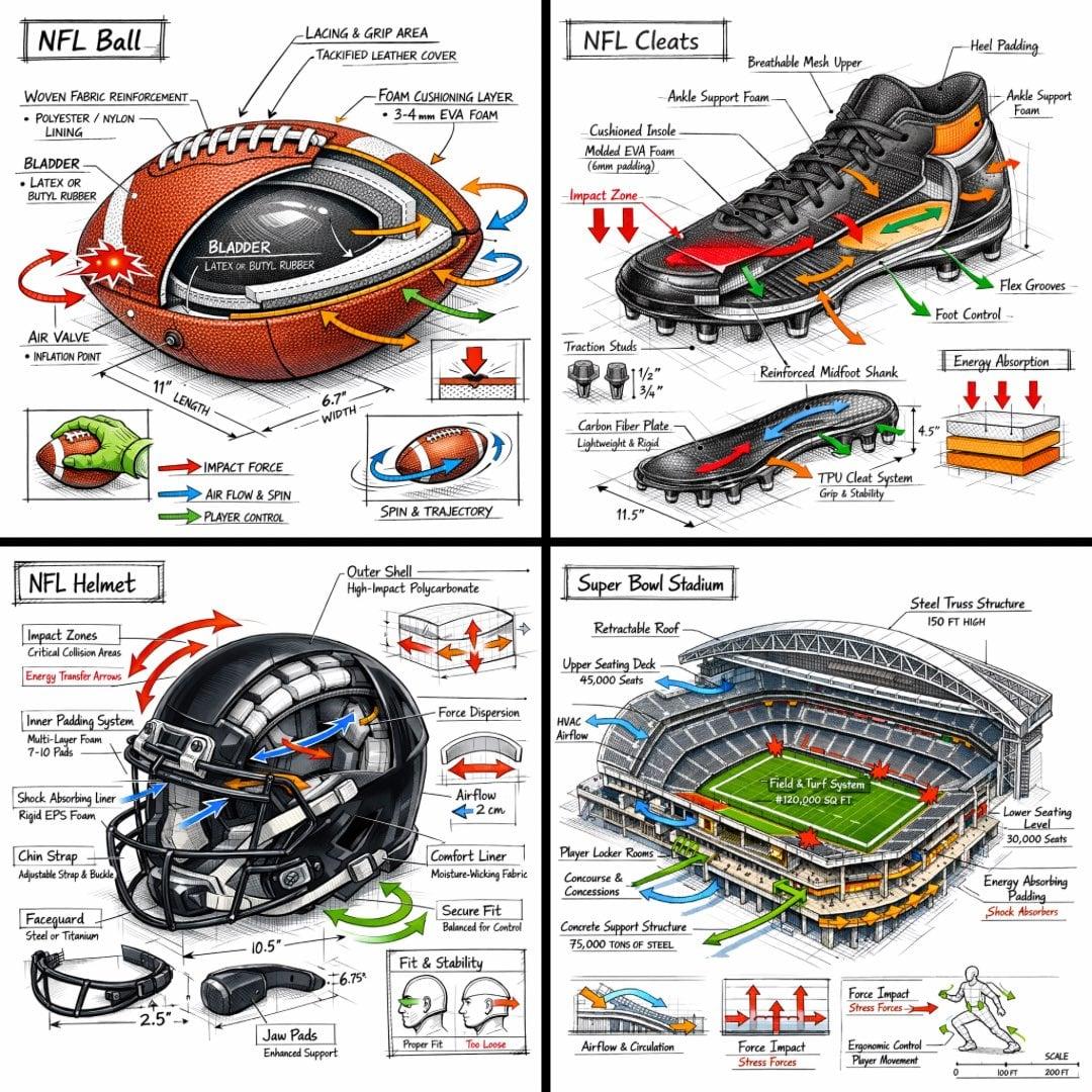 Technical infographic of with a 45-degree isometric 3D perspective - AI image template preview