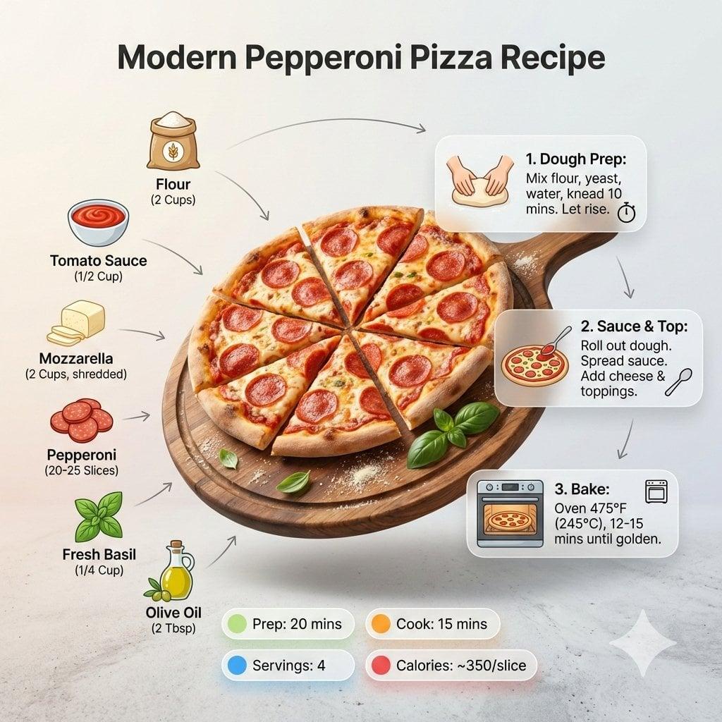 Ultra-clean modern recipe infographic - AI image template preview