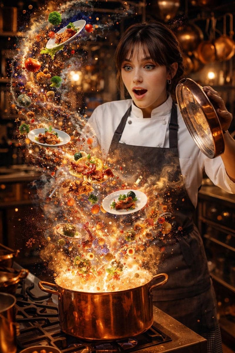 A hyper-realistic, high-speed commercial photograph featuring a man - AI image template preview