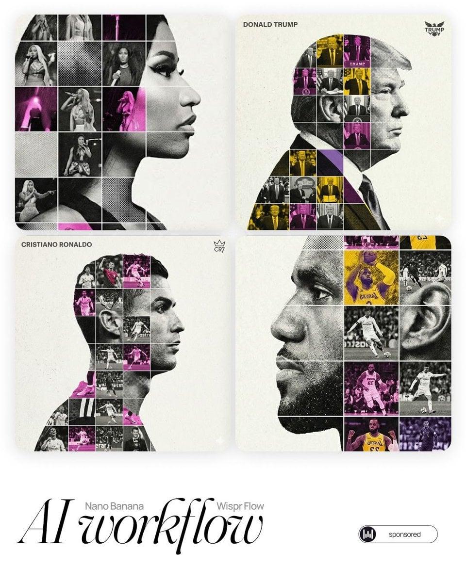 A conceptual tribute poster - AI image template preview