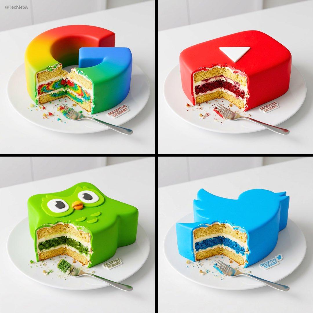 Hyper-realistic digital illustration of a cake meticulously stylized - AI image template preview